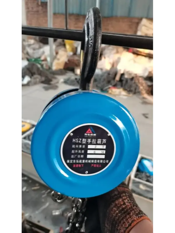 HSZ 유형 핸드 체인 호이스트 실제 적용 사례 연구