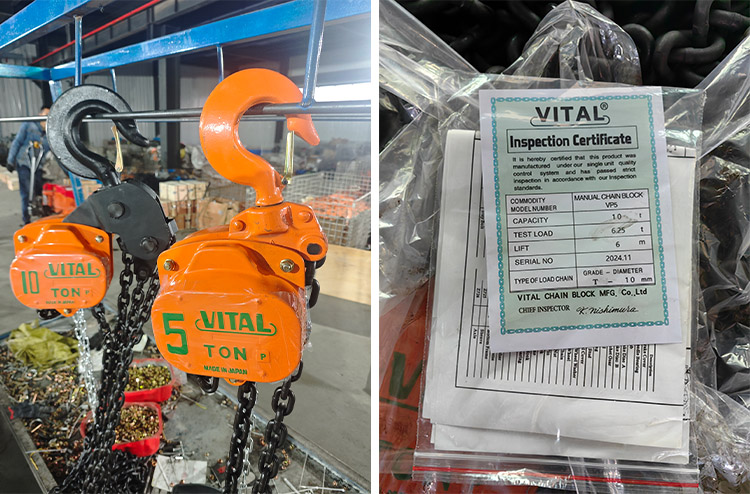 10T VT hand chain hoist